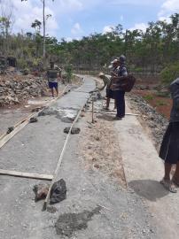 Bantuan Dana BKK dimanfaatkan bangun Cor Rabat Beton Padukuhan Wuluh